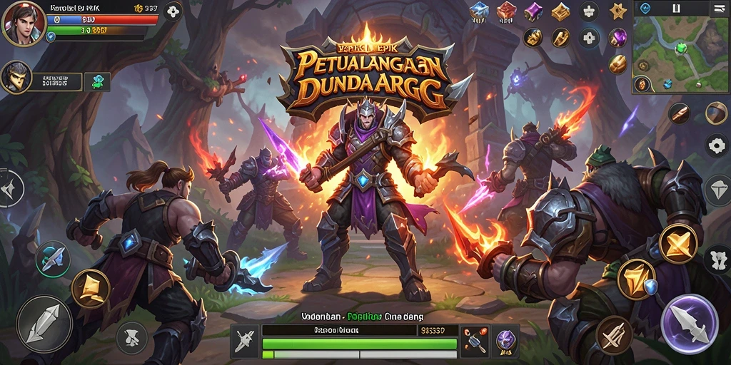Screenshot utama menunjukkan aksi pertarungan seru dalam <strong>93337</strong>.