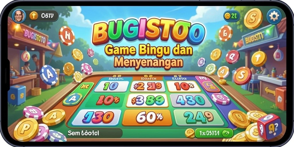 Tampilan menarik dan seru dari gameplay Bingo BUGISTOTO.