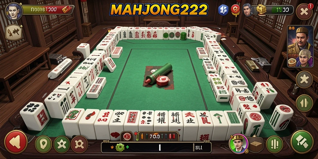 Tangkapan layar menunjukkan gameplay MAHJONG222 yang penuh aksi Tower Defense.