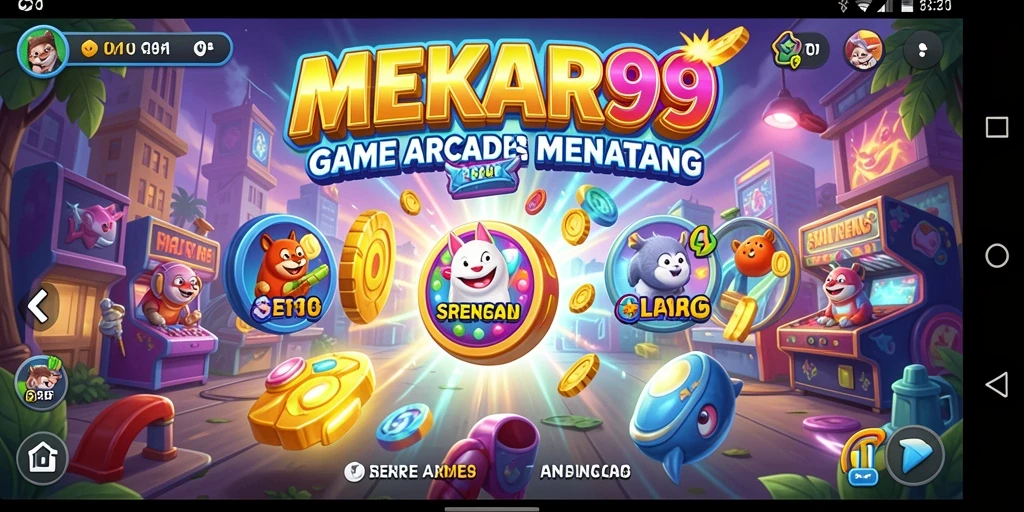 Tampilan gameplay seru MEKAR99 dalam genre Arcade.