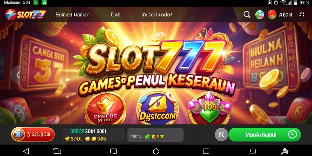 Tampilan menarik dari gameplay SLOT777 yang menampilkan berbagai mesin slot.